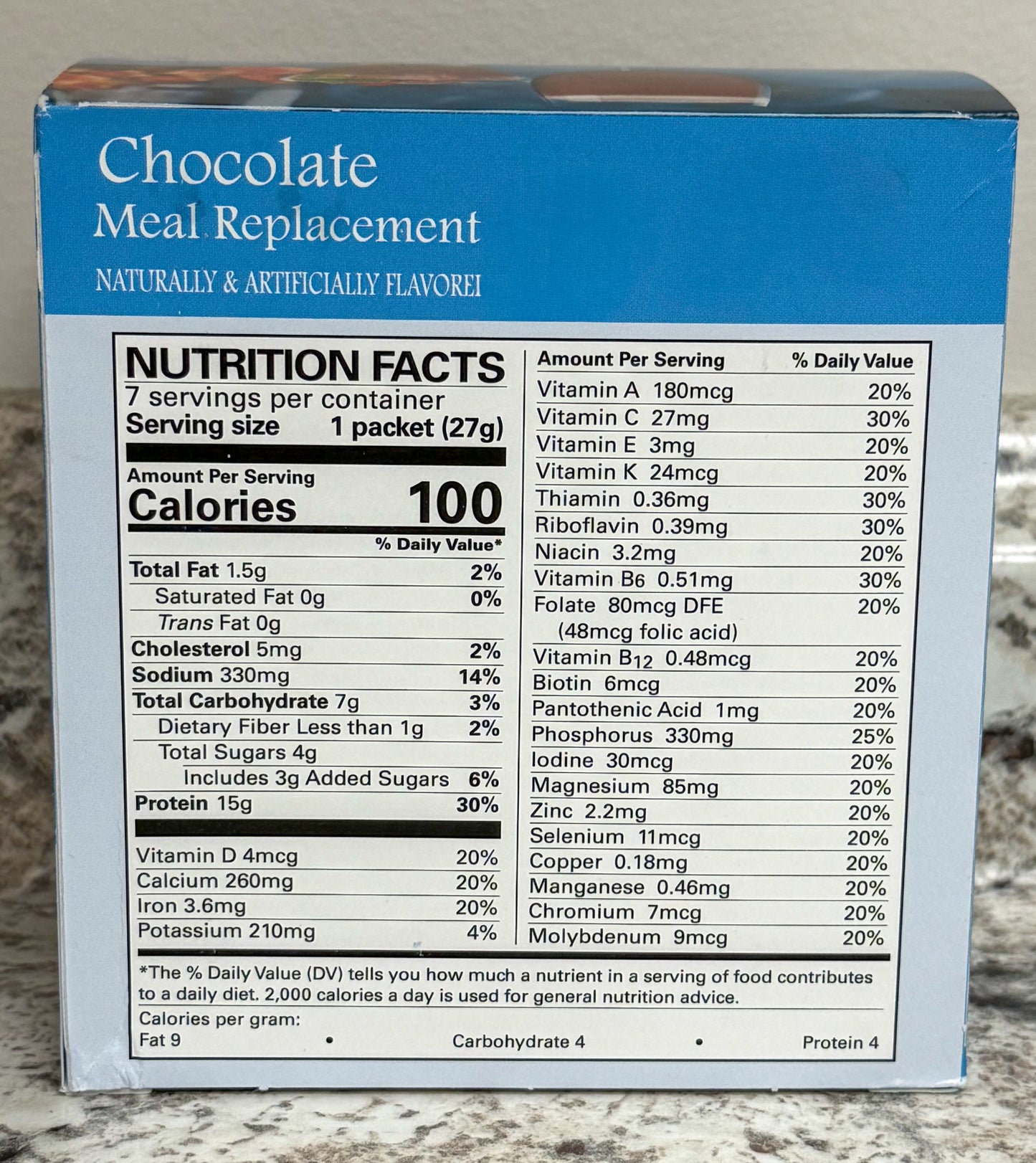 Chocolate Pudding & Shake (Aspartame-free)