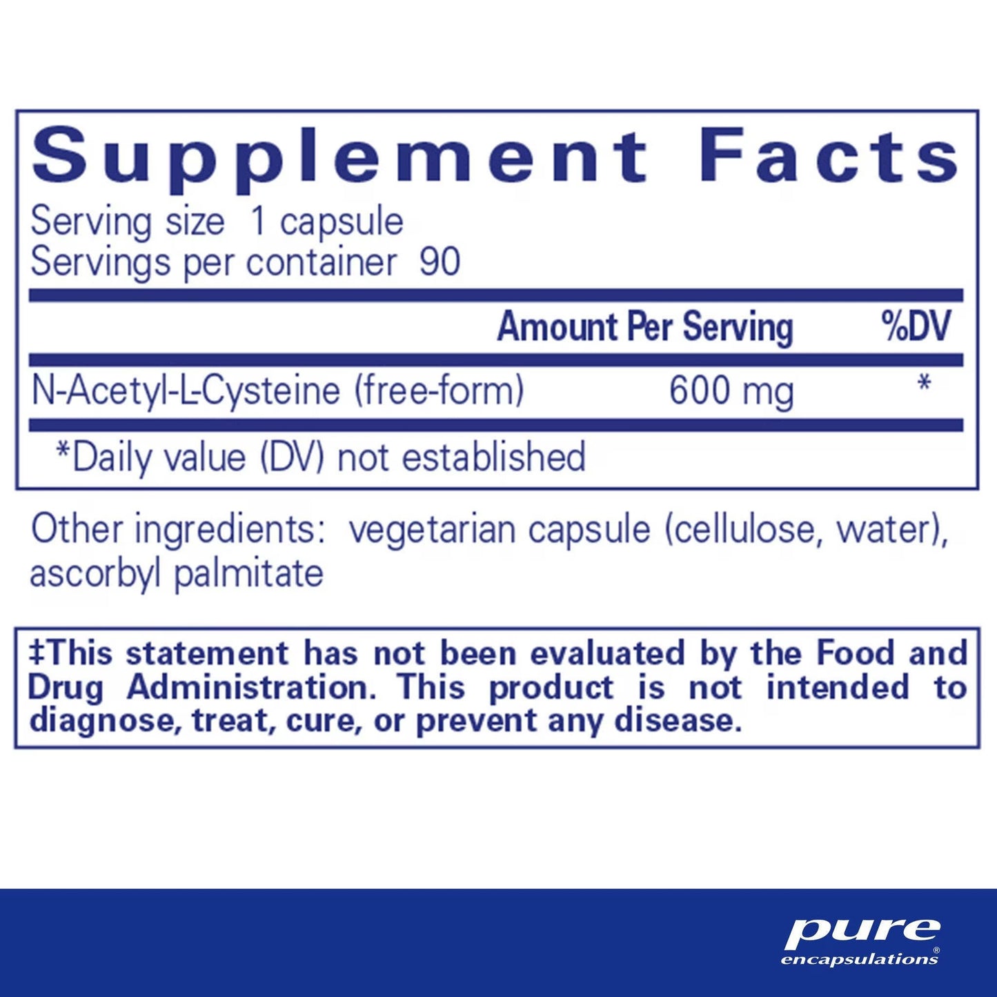 NAC (n-acetyl-l-cysteine) 600 mg