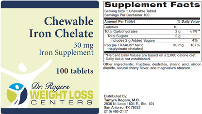 Chewable Iron Chelate - Dr. Rogers-Centers.com