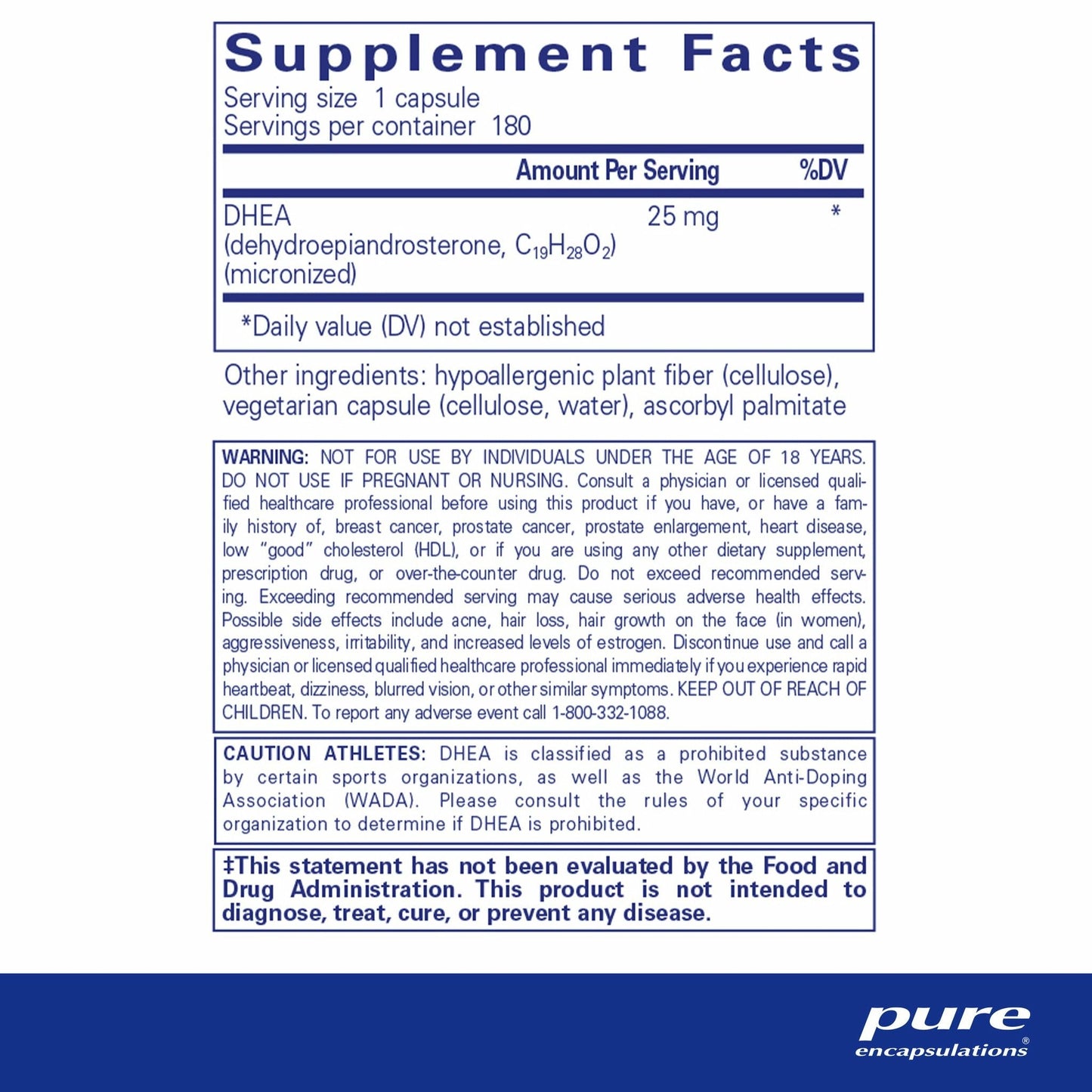 DHEA- 25 mg - Dr. Rogers-Centers.com