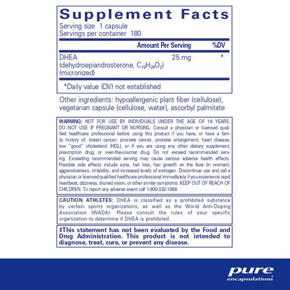 DHEA- 25 mg - Dr. Rogers-Centers.com