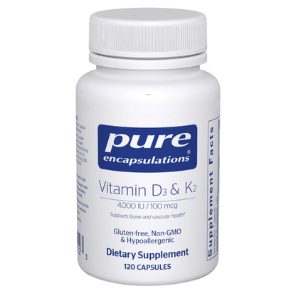 Vitamin D3 (4,000 IU) & K2 (100 mcg)