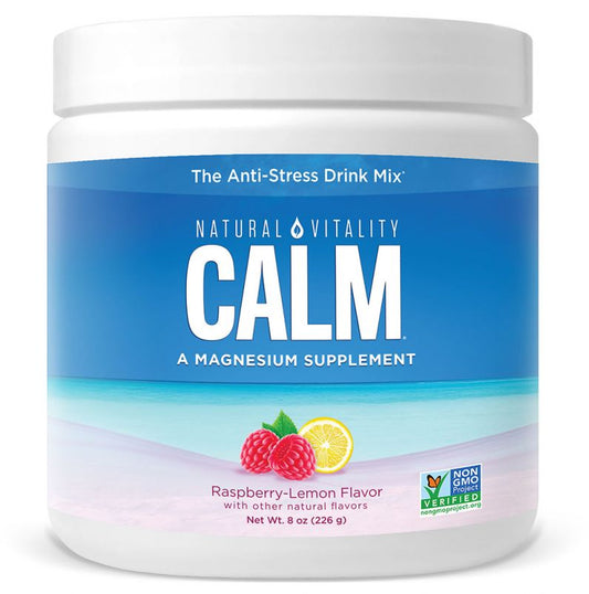 Natural Vitality Calm Magnesium Supplement -Raspberry Lemon Flavor